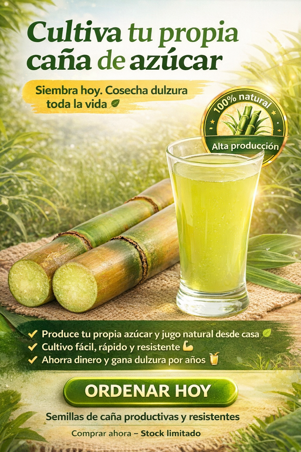 Semillas Premium de Caña de Azucar Morada!
